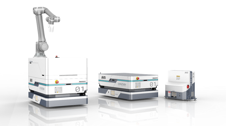 888电子數位開發的自主式移動機器人（AMR250M），搭配全向輪並結合AI演算法、2D LiDAR、3D攝影機等技術，協助客戶實現產線全自動化