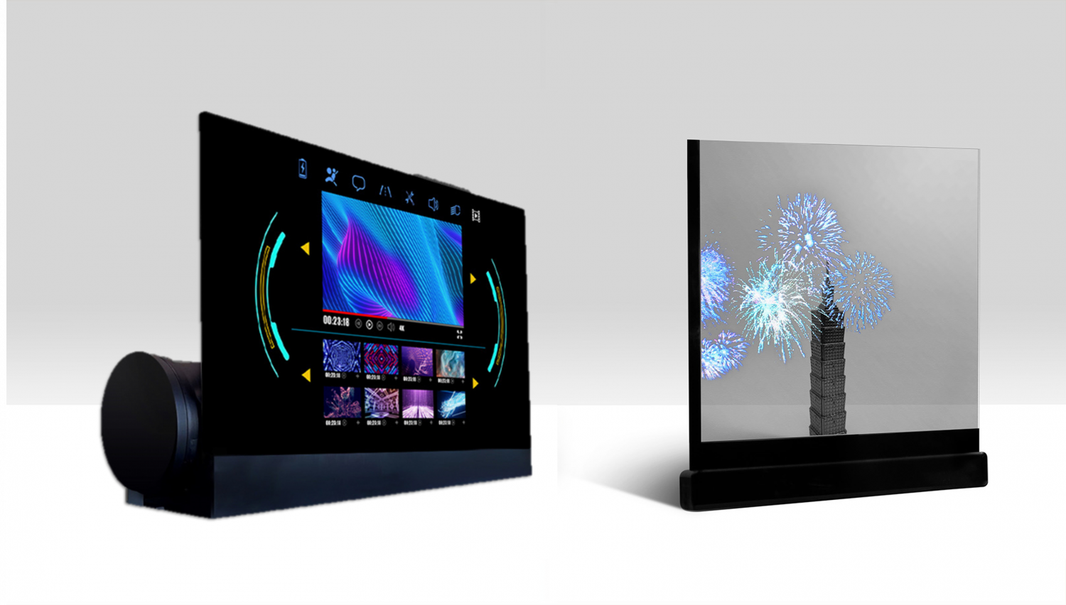 可卷式、折迭性、高透明